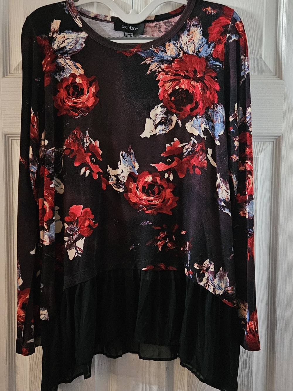 Karen Kane Shark Bite Top